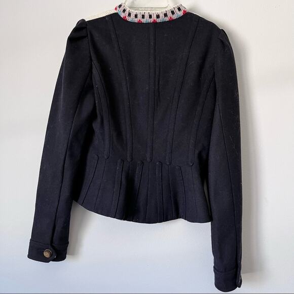 Anthropologie Buckhaven Fairisle Sweater jacket by Elevenses size 2 - Picture 8 of 15